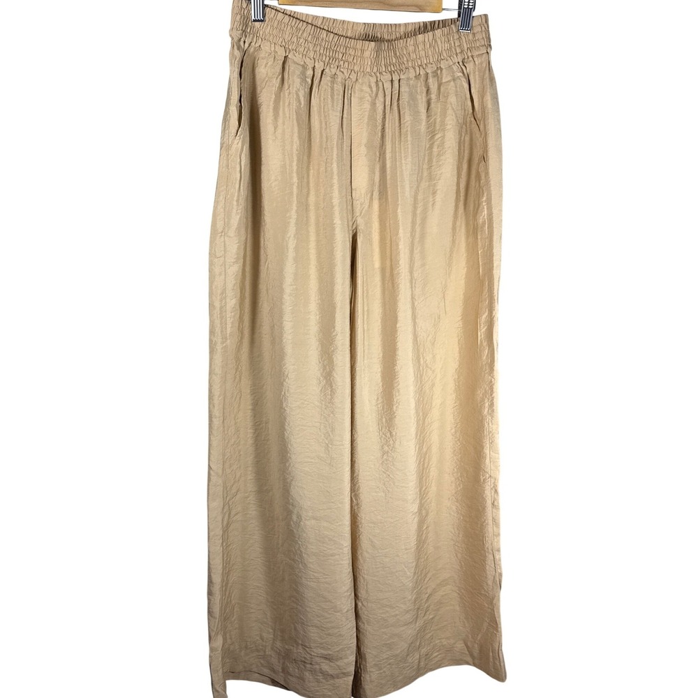 For The Republic Tan Smocked Waist Modal Jogger Pants NWT Medium